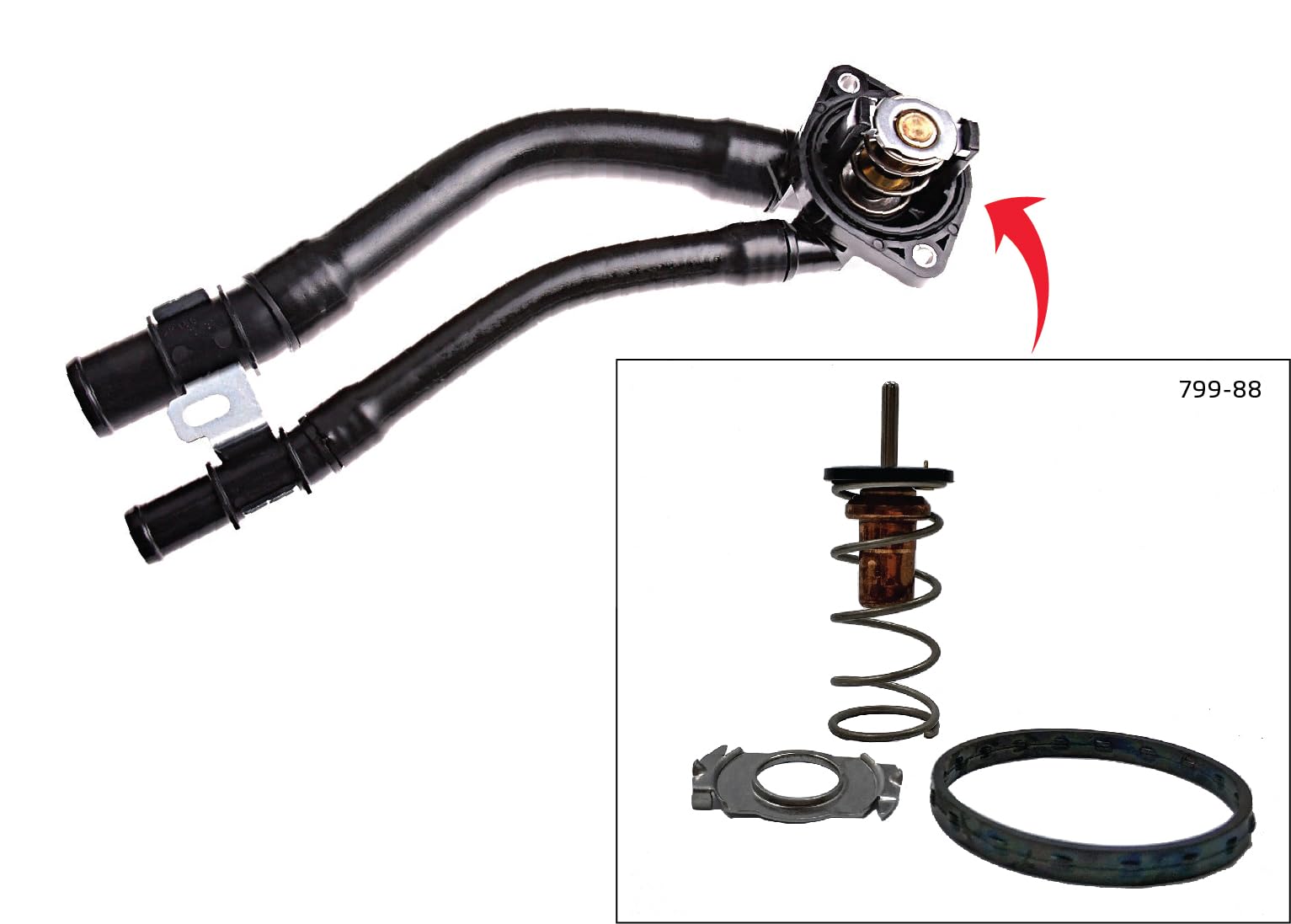 DENSO Termostato, refrigerante DTM88799
