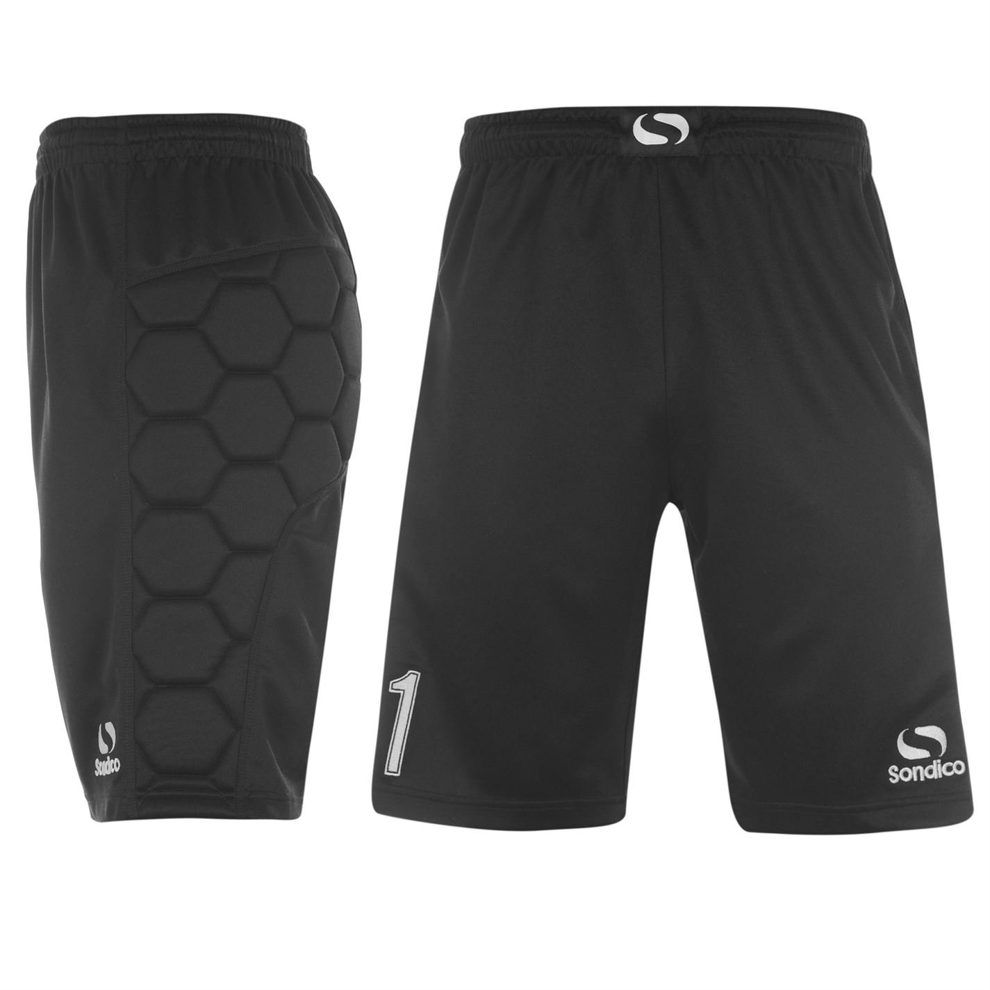 Sondico Mens Goalkeeper Shorts Black XL