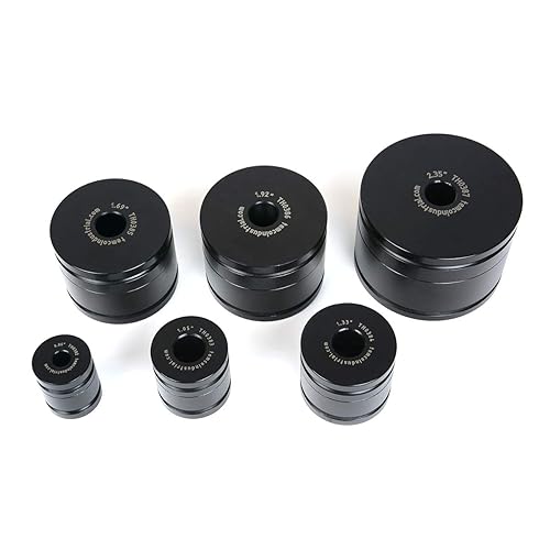 Miniatura 6 de TEMCo TH0388 Juego de herramientas de troqueles de hoyuelos, 6 piezas para conductos Knockout Tamaños (12") 0.86", (34") 1.05", (1") 1.33", (1-14")