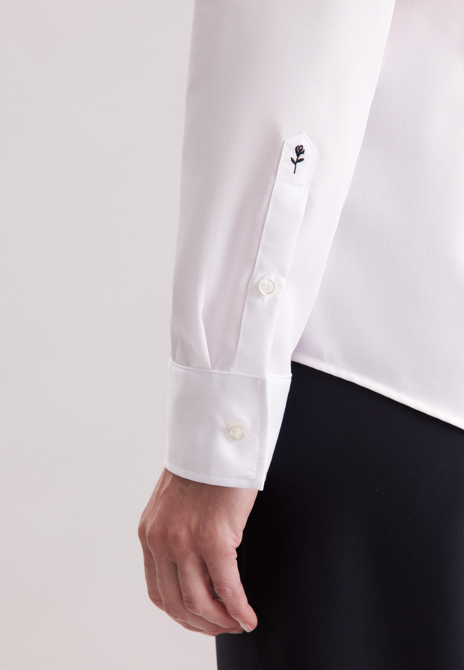 Seidensticker Chemisier pour Femme - Chemisier - Body - sans Repassage - Coupe Slim - Manches Longues - Uni - Stretch