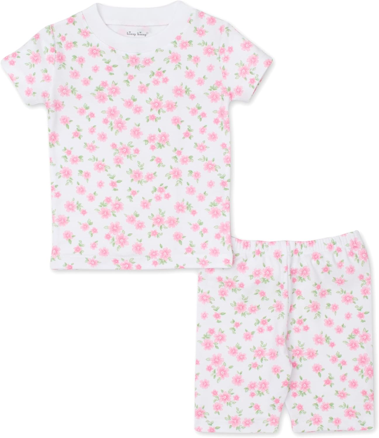 Kissy Kissy Baby-Girls Infant Pajamas Garden Floral Print Short Pajamas Set