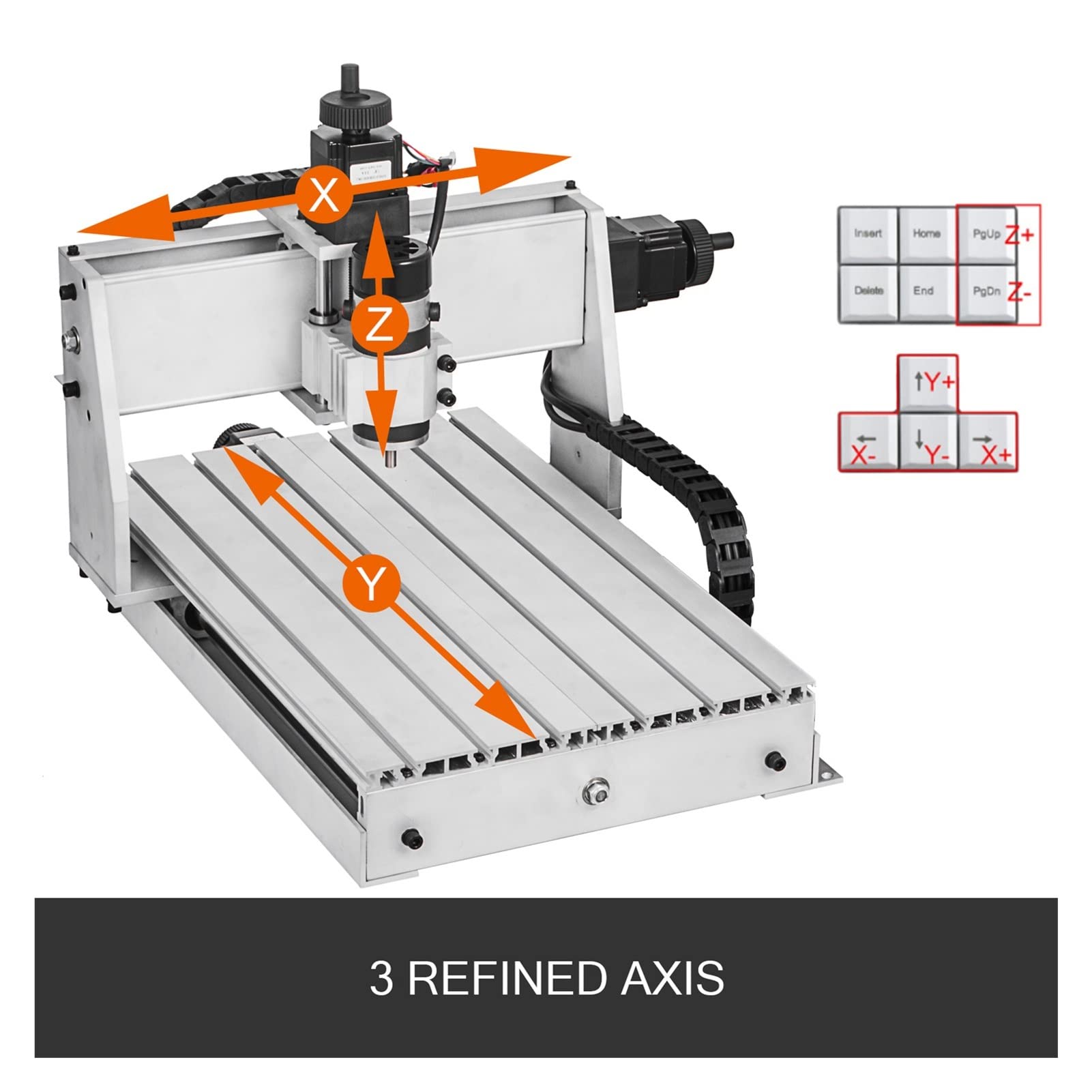 3 axes 3040 CNC Graveur de routeur USB Port ER11 500W Fracture gravure coupe for machines menuiserie for le bois DIY Artisanat,Efficace