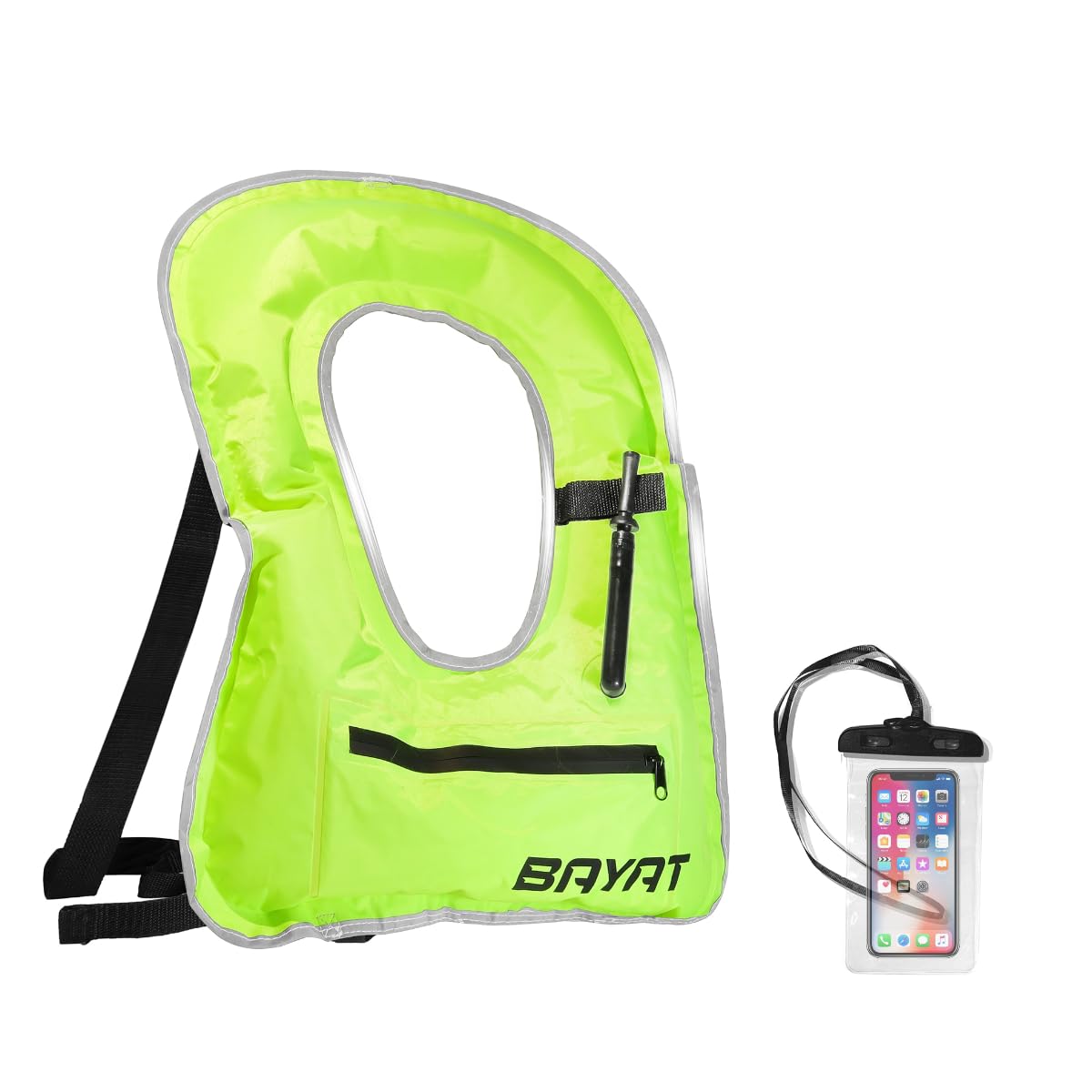 Men's Inflatable Snorkel Vest - Portable Snorkel Vests for Adults - Durable Scuba Vest for Scuba Diving - Reliable Snorkel Floatation Device - Compact Snorkeling Vest