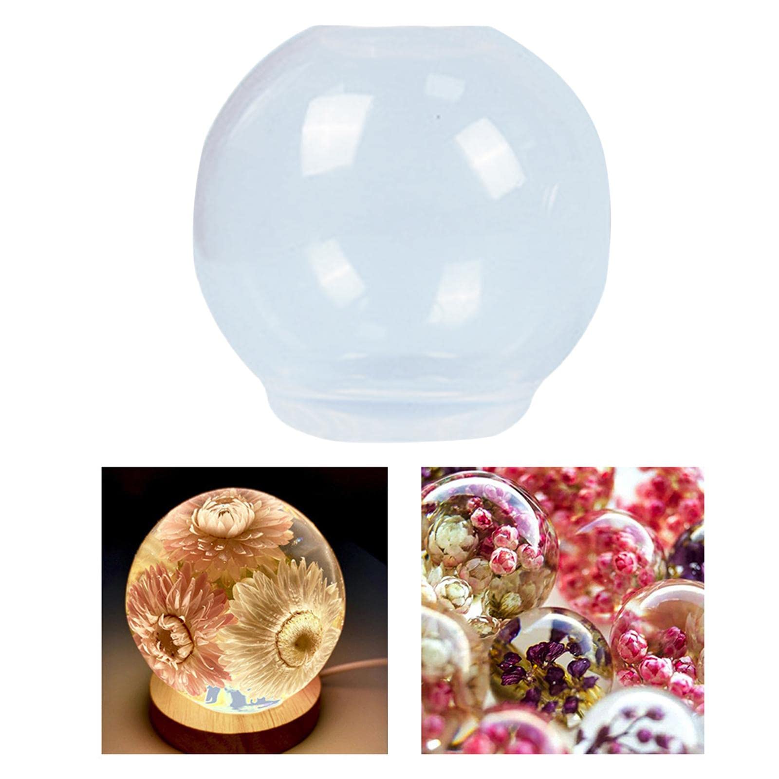 Moule à boules en silicone rond en résine époxy pour pendentif 100 mm