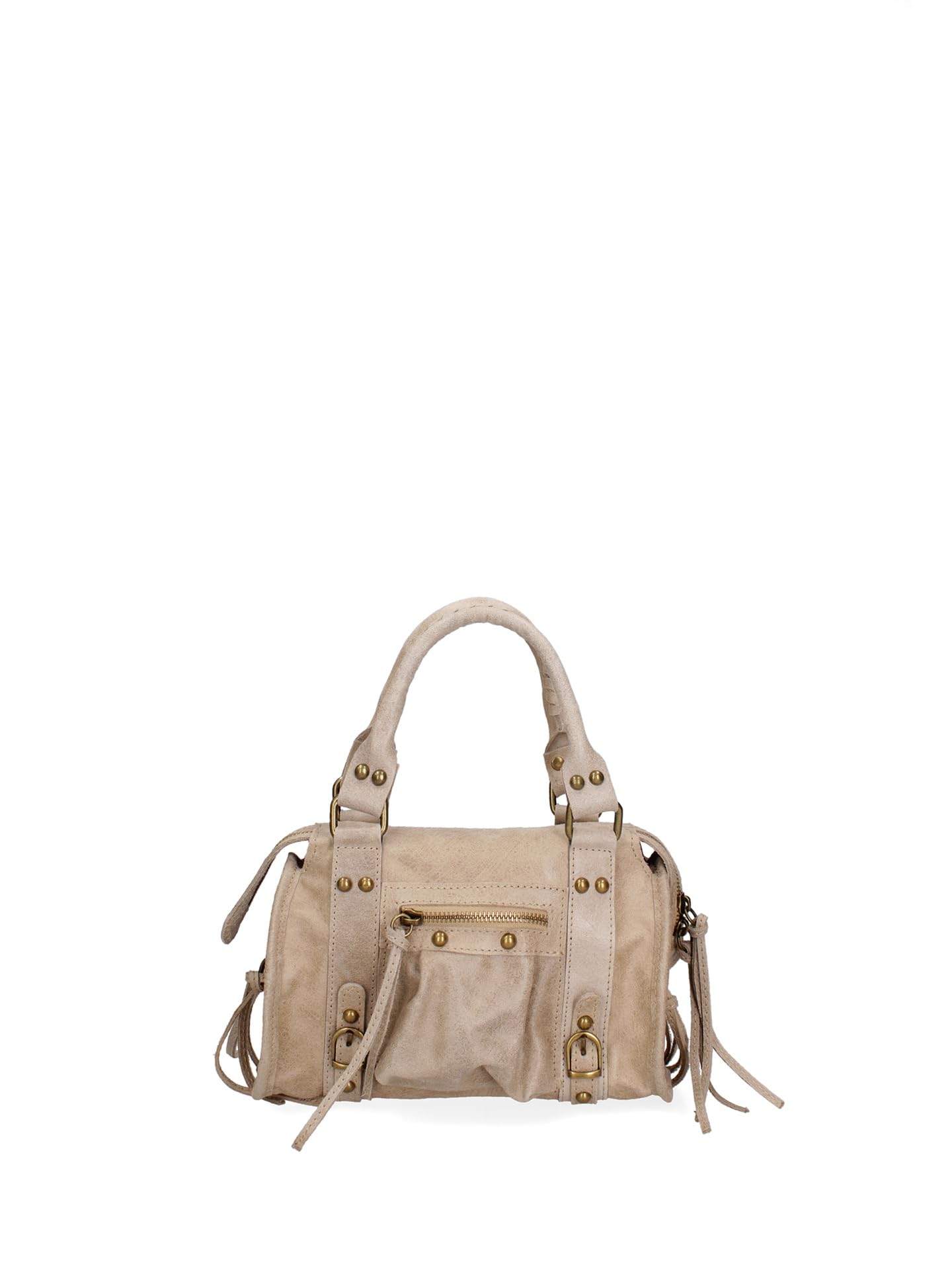 Gave Lux Sac porté épaule pour femme Produit artisanal. Matériau extérieur : cuir véritable. Produit fabriqué en Italie. GLX220609123FBG-PARENT. 25 x 15 x 10 cm