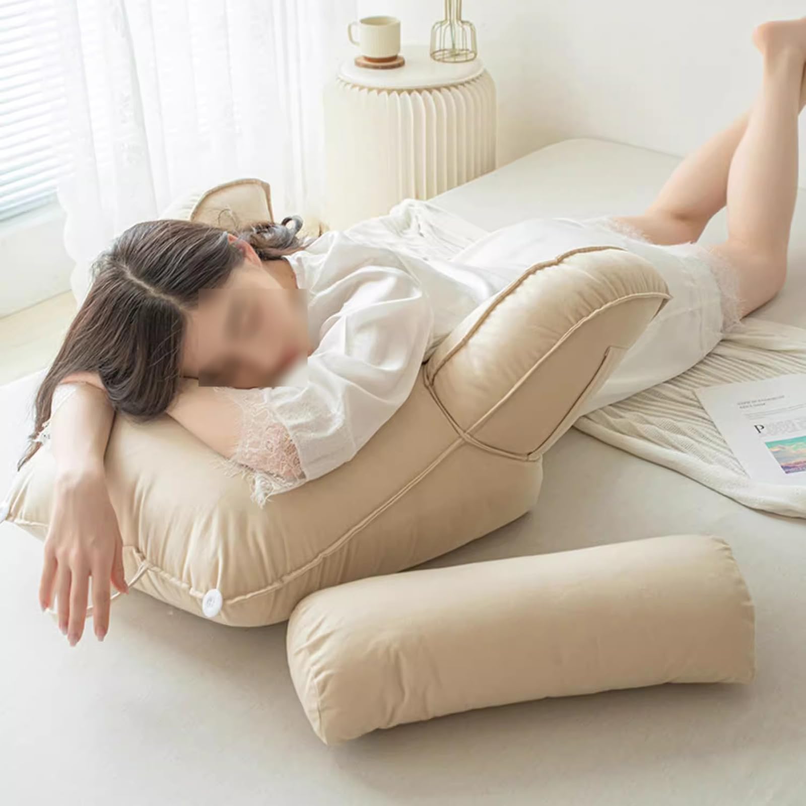 Leeskussen, afneembaar rugkussen, wasbaar comfortabel Leeskussen, afneembaar rugkussen, wasbaar comfortabel