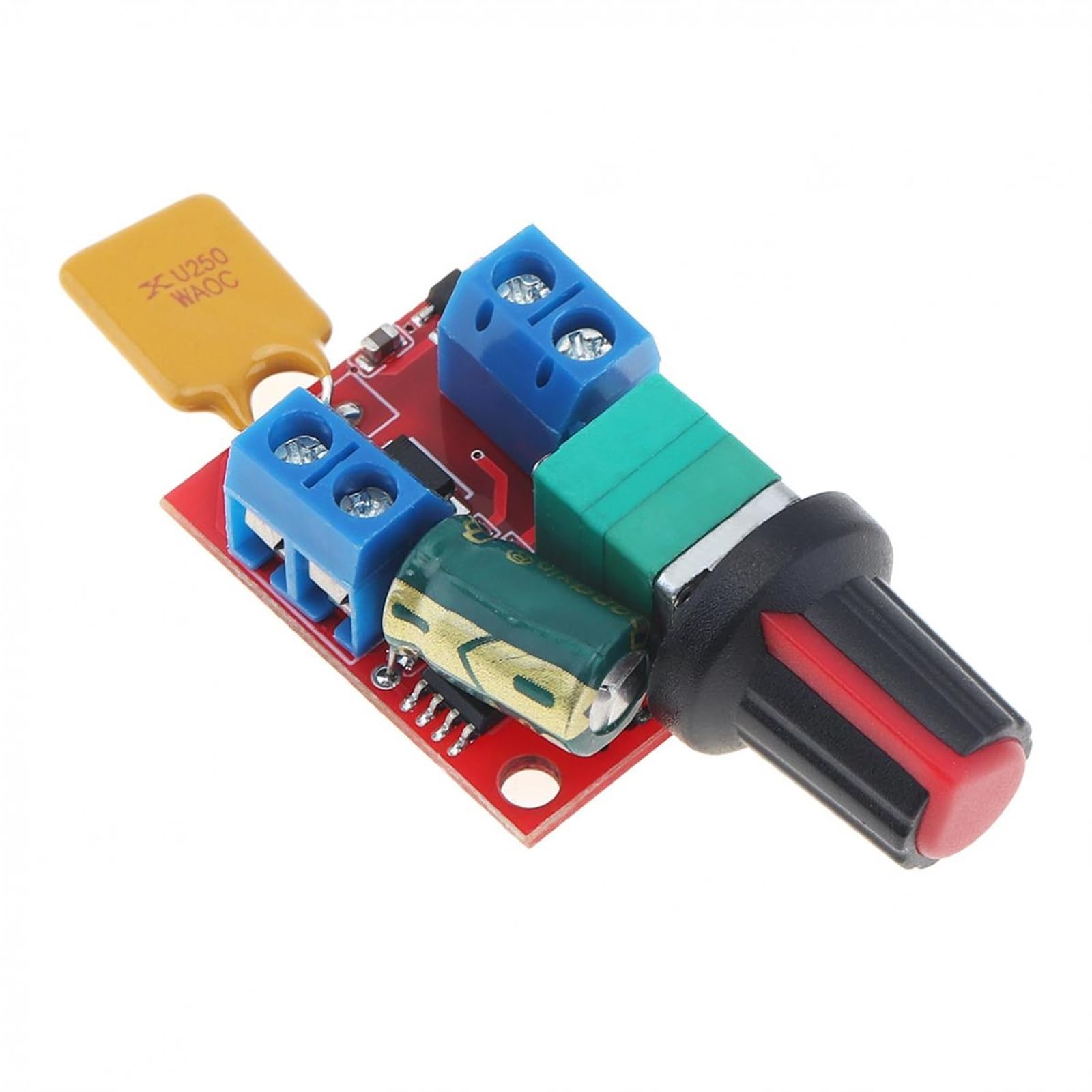 MOBYAT Controlador de Velocidad del Motor 5A 90W PWM 3-35V CC regulador de Velocidad con Seguro de autorecuperación regulador de Velocidad 1 Uds