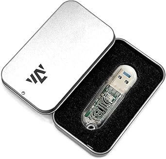 Bitcoins Miner LV03, Portable USB Bitcoin Miner, 250KH/S Solo ASIC, 1W Low Power, 2.4G WiFi, Mini Display, Beginner Crypto Mining Tool