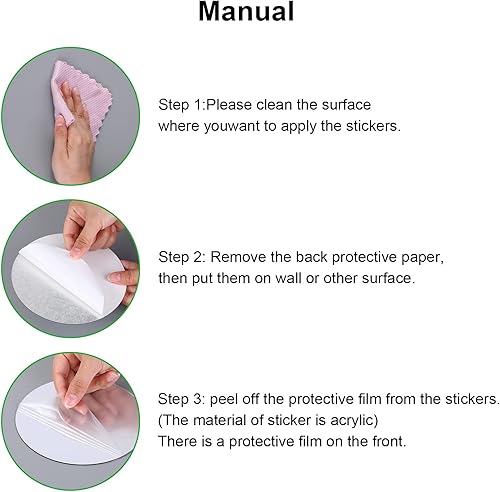 Miniatura 4 de 64 calcomanías de acrílico extraíbles para pared, adhesivos de espejo redondo circular, azulejos de espejo hueco, calcomanías de pared para sala de