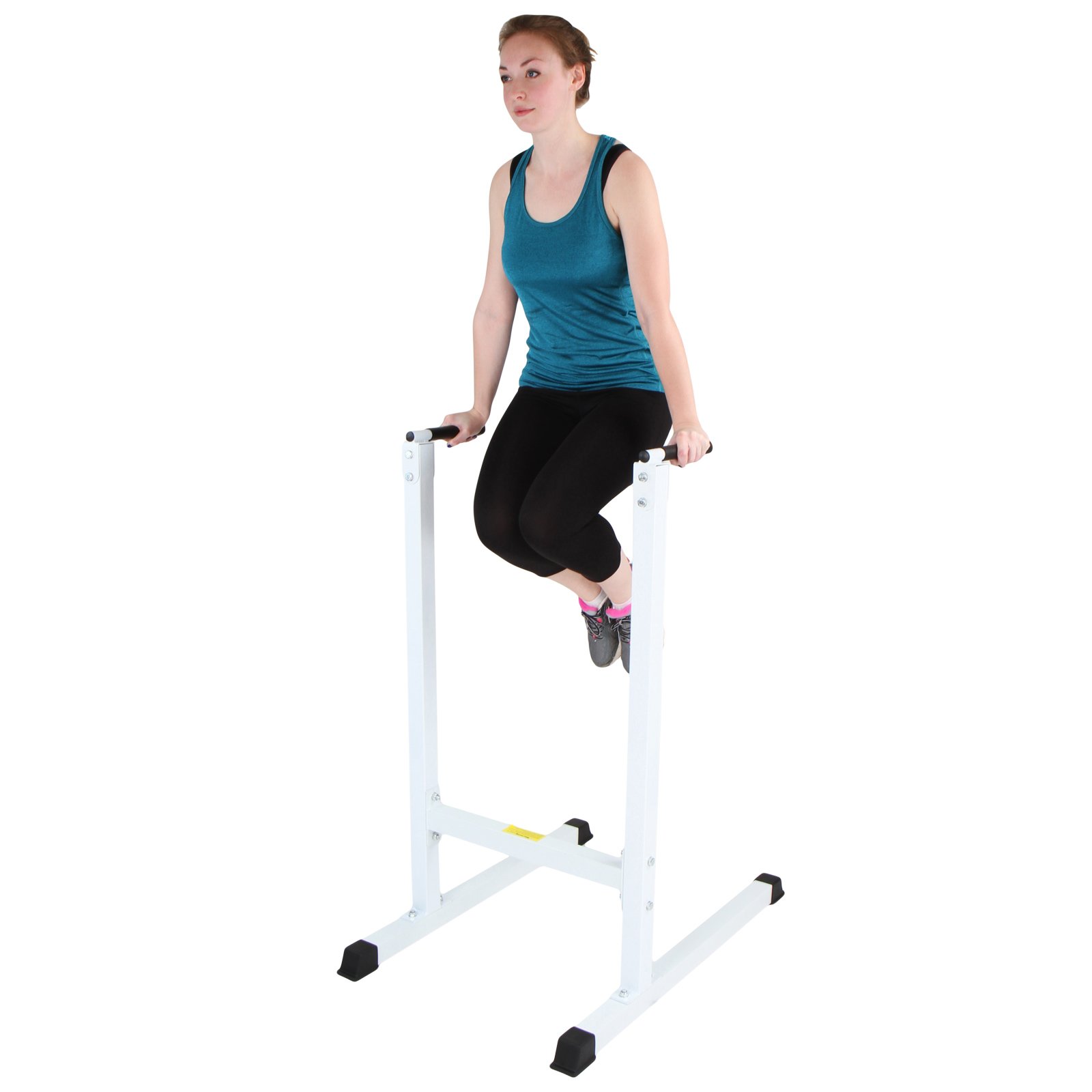 Physionics Station à Dips 120 Kg – Barre Parallèle Musculation Poignées Rembourrées, Entraînement Biceps Triceps Abdos Dos à Domicile