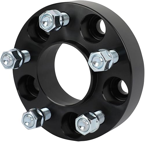 Miniatura 8 de SCITOO 4 espaciadores de rueda de 5 x 115 pulgadas de diámetro de 1.25 pulgadas, pernos de 2.815 in, espaciadores de rueda de 5 lengüetas de 14 x