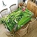 KnSam Tovaglia Rettangolare, Tovaglie 140 x 180 cm, Colomba del Corridoio della Vegetazione Verde, Verde, Art Deco, per Cucina Ristorante Matrimonio