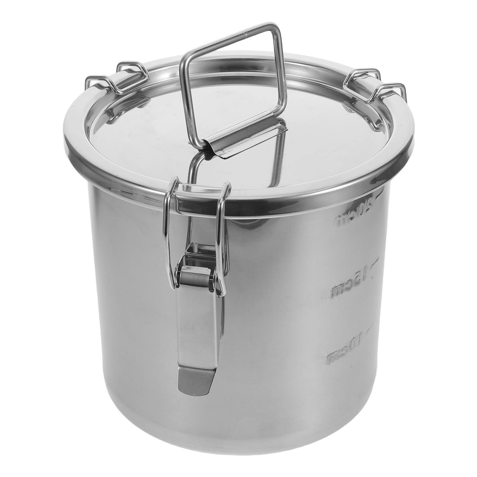 Homoyoyo Edelstahl Doppelohr Dichtbehälter 6l mit Deckel, Silber