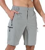Mens Hiking Cargo Shorts Quick-Dry Outdoor Athletic Short Travel Fishing Golf Tactical Short for Men with Multipocket