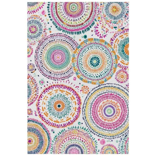 Toile peinture cercle violet orange 50x70cm sans cadre pour decoration murale salon