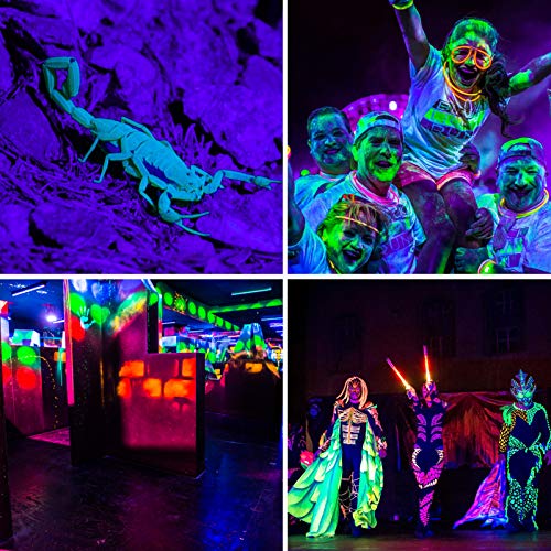 Jesled 100W Led Black Light 2 Pack , Blacklights For Glow Flood Lights With Plug, Ip66 Waterproof , Stage Lights, Aquarium, Body Paint, Black Light Posters For Room Party Lights #TOP4