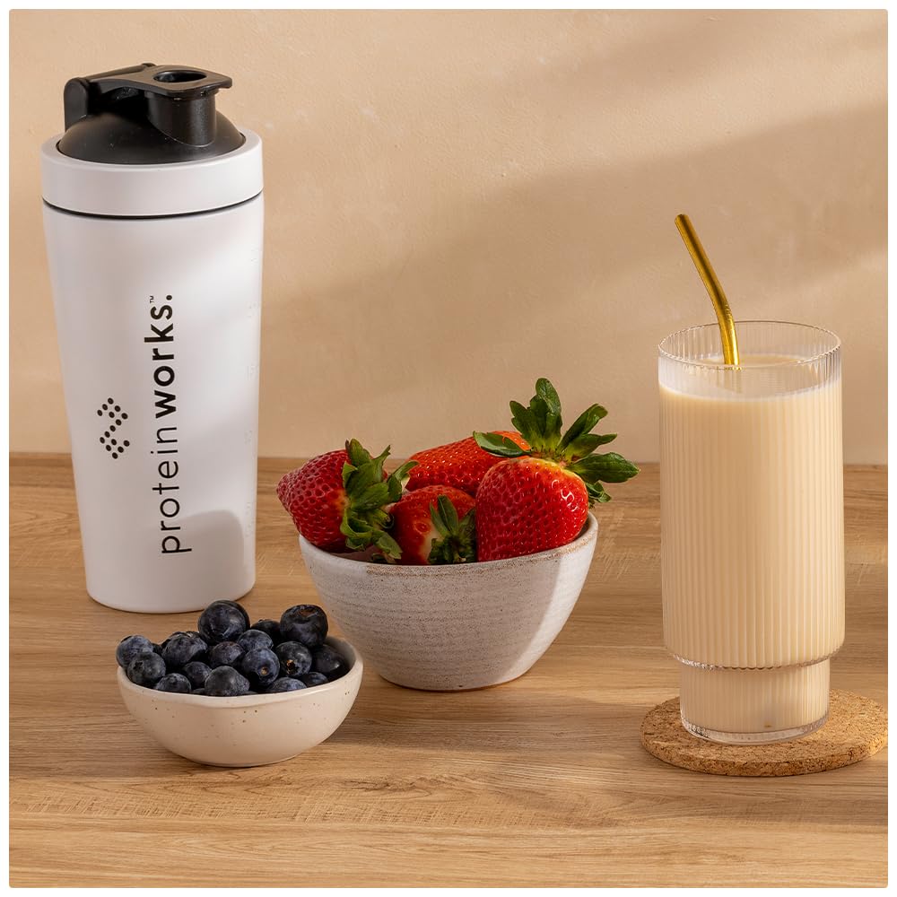 Protein Works | Diet Breakfast 360 – GOLD Innovation, Shake Colazione Sostitutivo Pasti Dietetico Salva-Tempo, Con Caffeina, Basso Zucchero, Caramel Latte, 36 Porzioni, 2kg