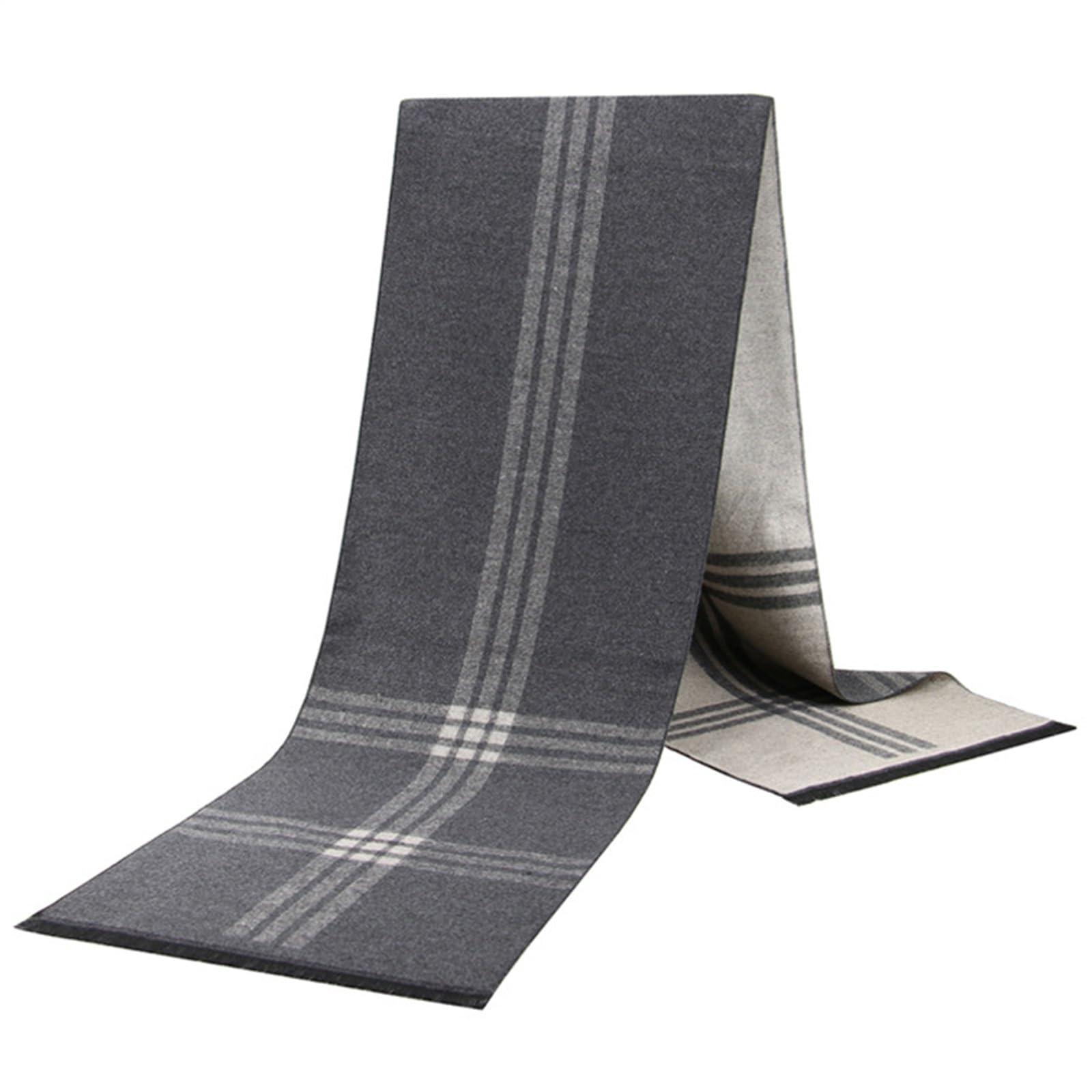Bufanda Blanda para Hombres Bufandas de Hombre Gruesas y cálidas de Invierno for Hombre(Beige)