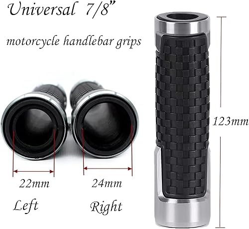 KBGRAX 78 "0.866 in motocicleta antideslizante manillar apretones de goma para CBR60F CBR125R 150R 250R CBR400 NC23 NC29 CBR600 F2 F3 F4 F4i