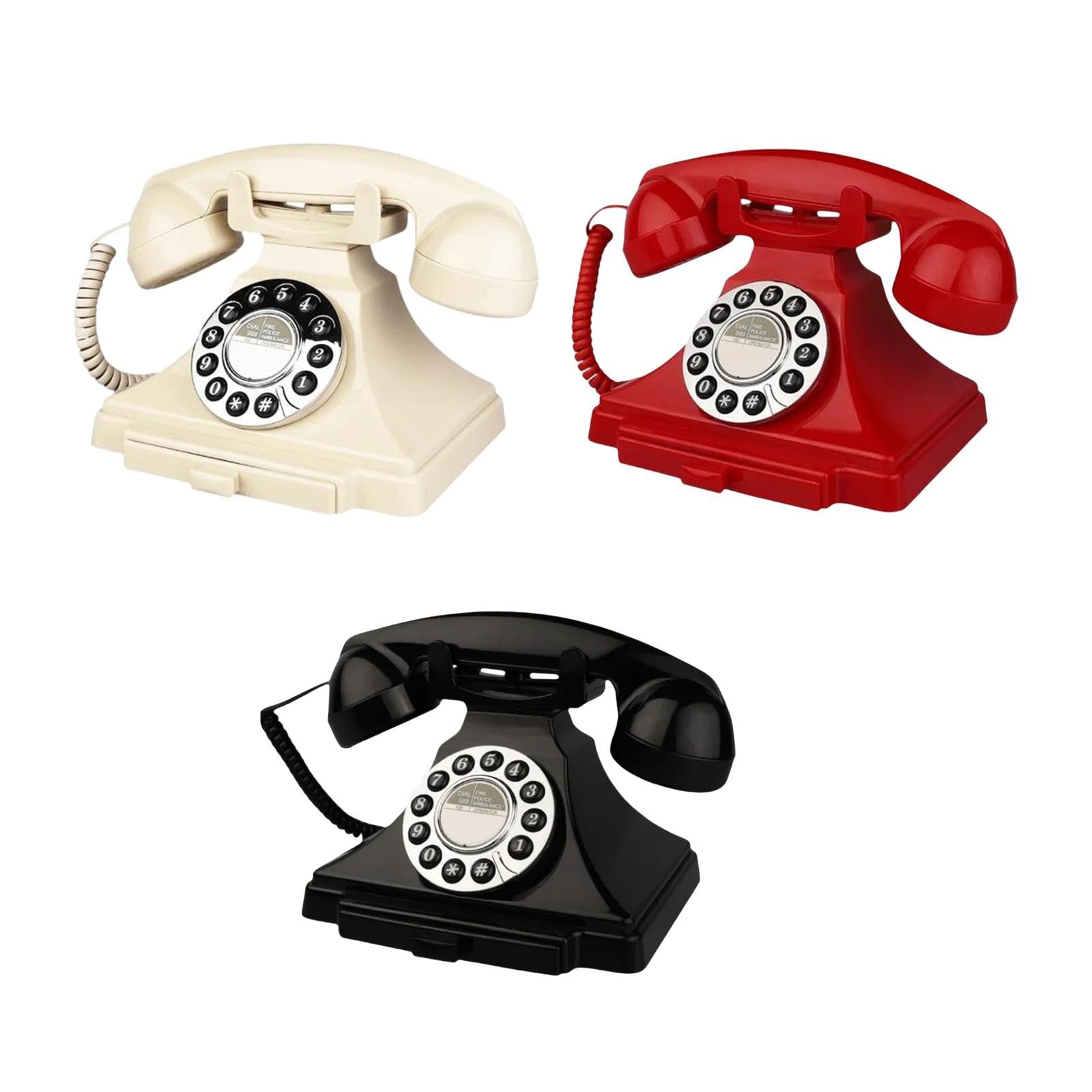 The Style SutraAudio Guest Book Phone Desk Telephone Model for Desk Confessions Baby Shower White | Wedding Supplies | Guest Books & Pens-image-24