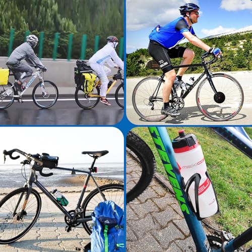 Rose Kuli Flaschenhalter Fahrrad - 2er Pack Getränkehalter für Fahrräder, Trinkflaschenhalter für MTB und Rennräder, Schwarz
