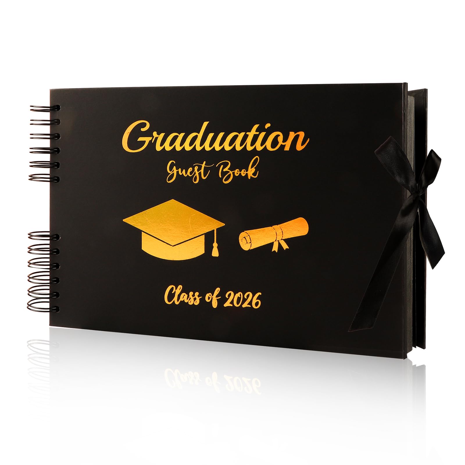Livre d'or de remise de diplôme 2026 broché pour messages et photos de fête