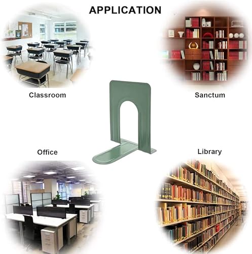 Qualsen 8 Pezzi Reggilibri in Metallo