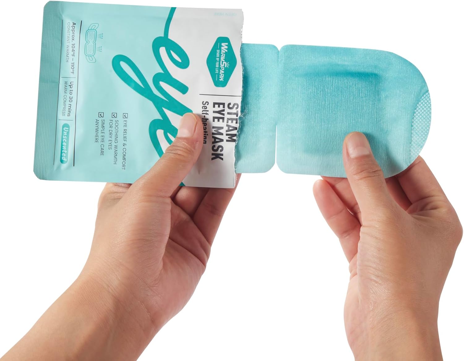 Self Heating Eye Mask Warm Compress for Dry Eyes, Disposable Heated Eye Mask for Fast Relief, Sleep, Spa, Travel Essentials & Relaxation Gifts for Women (30 Count, Unscented) - Image 2