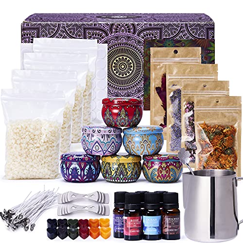Kit de fabrication de bougies cire de soja débutant pour réussir ses bougies sans rater