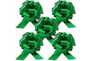 5" Green Christmas Pull Bows