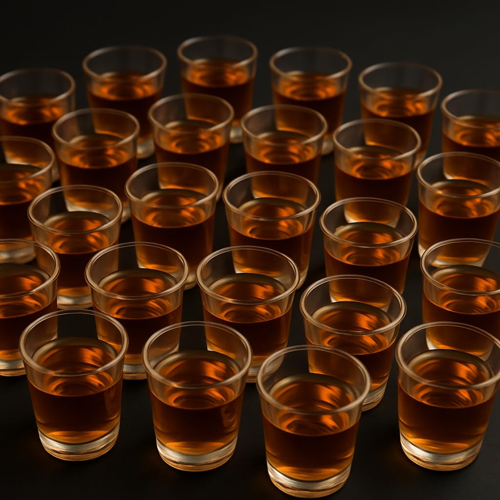 Pack 1000 vasos chupito plástico 35ml - Polipropileno - Pack ecónomico Chupito Reutilizable.