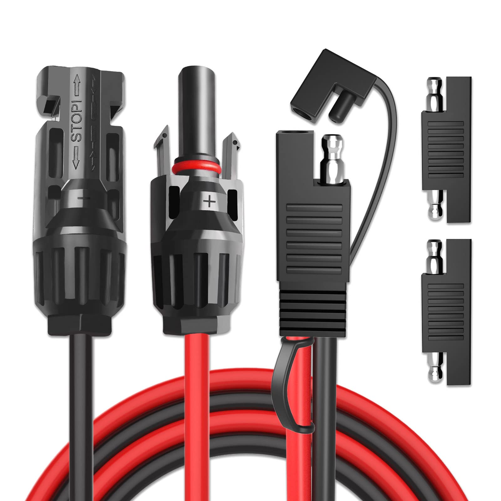 SAE Steckdose Wasserdicht - 10AWG Kabel Mit Sicherungen Für Solar & Auto