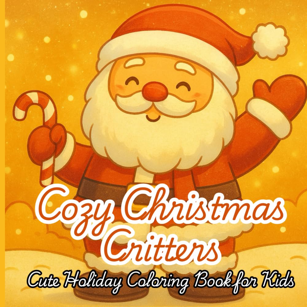 Cozy Christmas Critters – Cute Holiday Coloring Book for Kids: A Heartwarming Coloring Adventure for Little Artists
