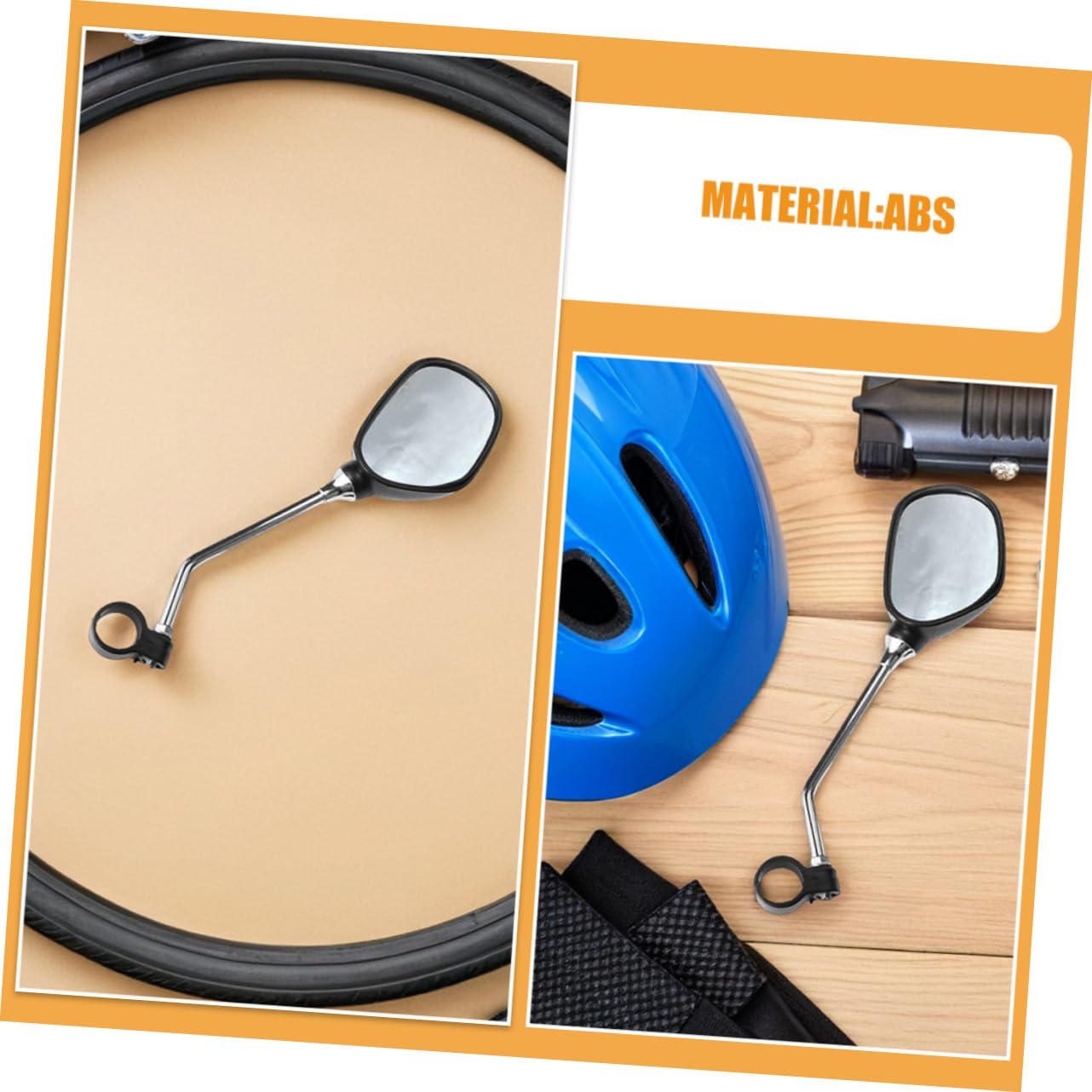 SUPVOX 2 paia Specchietti Retrovisori per Bicicletta con Angolo di Visione Montaggio Manubrio Resistenti Agli Urti per Mountain Bike e Bici da per Maggiore Sicurezza