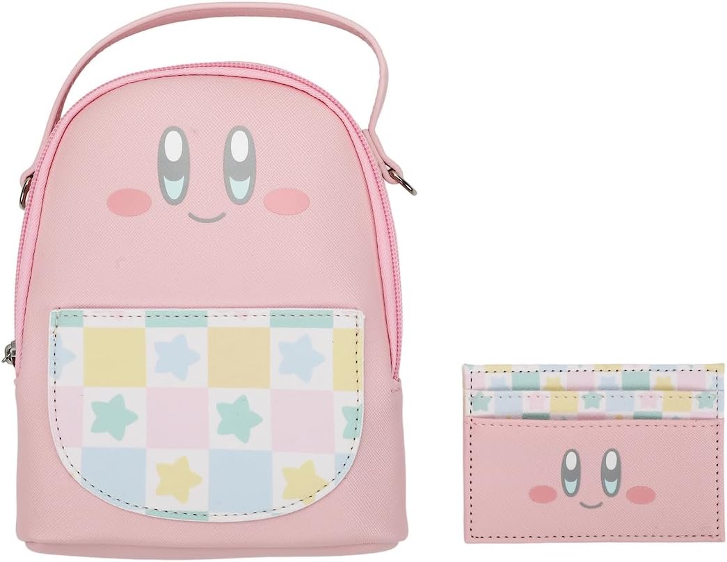 Kirby Mini Backpack and Card Wallet 2-Piece Gift Set