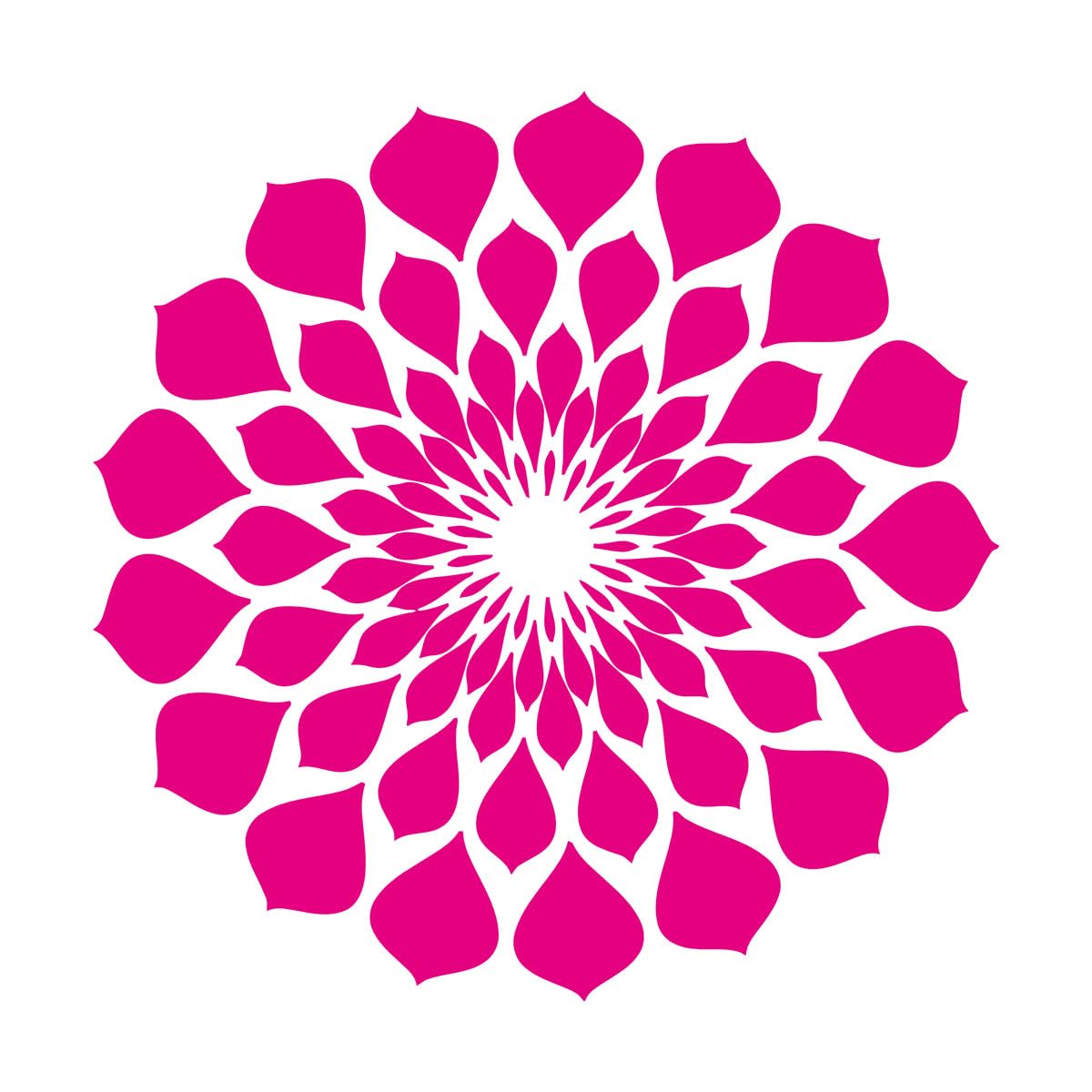 Wall Vinyl Sticker Decor Lotus Flower Natural Style Garden 81x81cm It Won't Fall Off Extra Large Rosered โ image 1