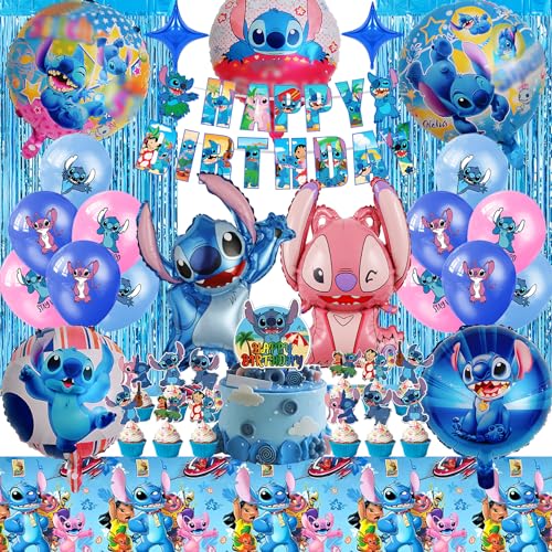 Ballons Lilo & Stitch - Décoration De Fête - 10 Pièces - Anniversaire D'enfant