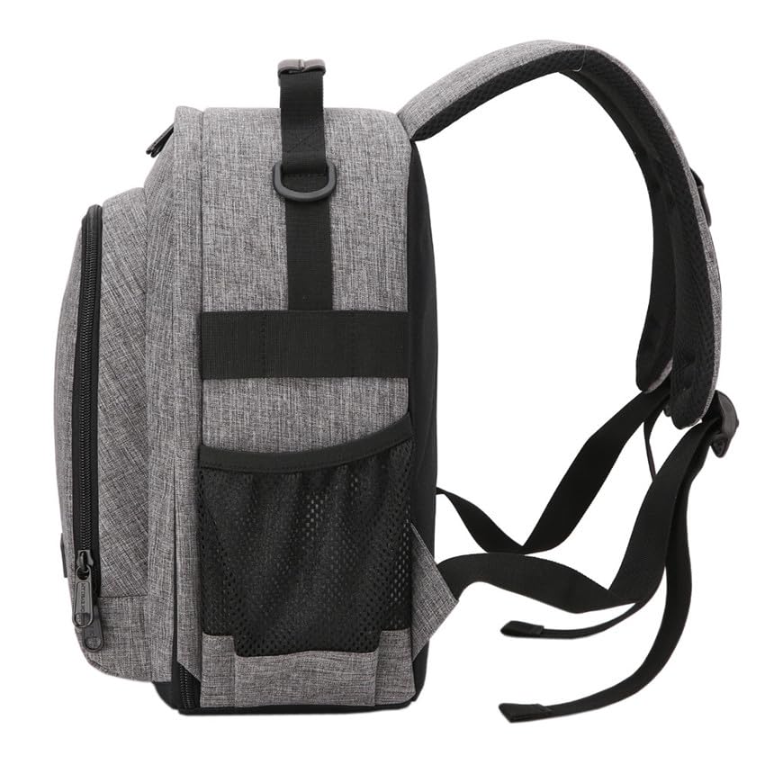 Borsa Reflex Zaino for macchina fotografica impermeabile, video, spalle, morbido e imbottito, treppiede, con copertura antipioggia, for uomo donna(Blue)