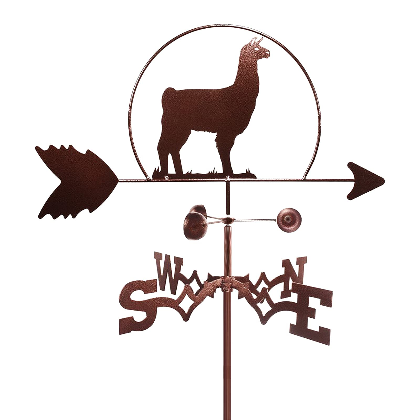 Bandierina segnavento con design retrò a forma di alpaca, strumento di mis