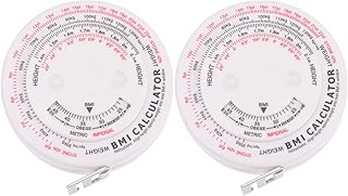 TOYANDONA Telescopic Tape Measure 2pcs BMI Measuring Tape Body Tape Measure BMI Body Mass Tape Measure for Body Waist Weight Health Accurate Measurement White Body Measuring Tape