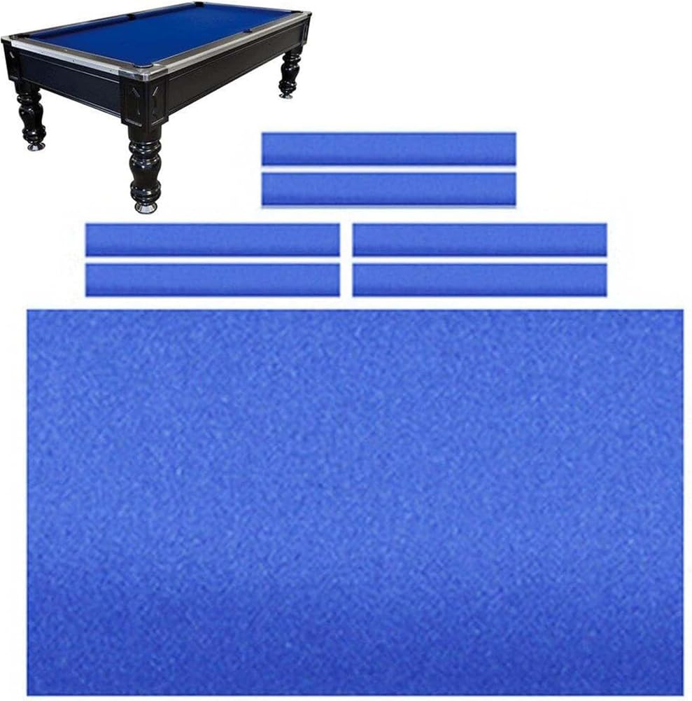 PVYGDXYI Billiard Cloth Pool Table Felt Fast Speed Solid Color 7Ft 8Ft 9Ft Snooker with 6 Strips Fot Bar Hotel Professional Durable Cloth,002,9ft