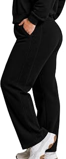 Calça de Moletom Feminina Flanelada Quentinha Style Box com Bolsos em Blend de Algodão Varsity