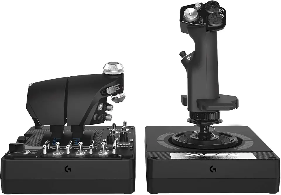 Controlador de Simulação RGB com Manete e Acelerador X56 H.O.T.A.S.