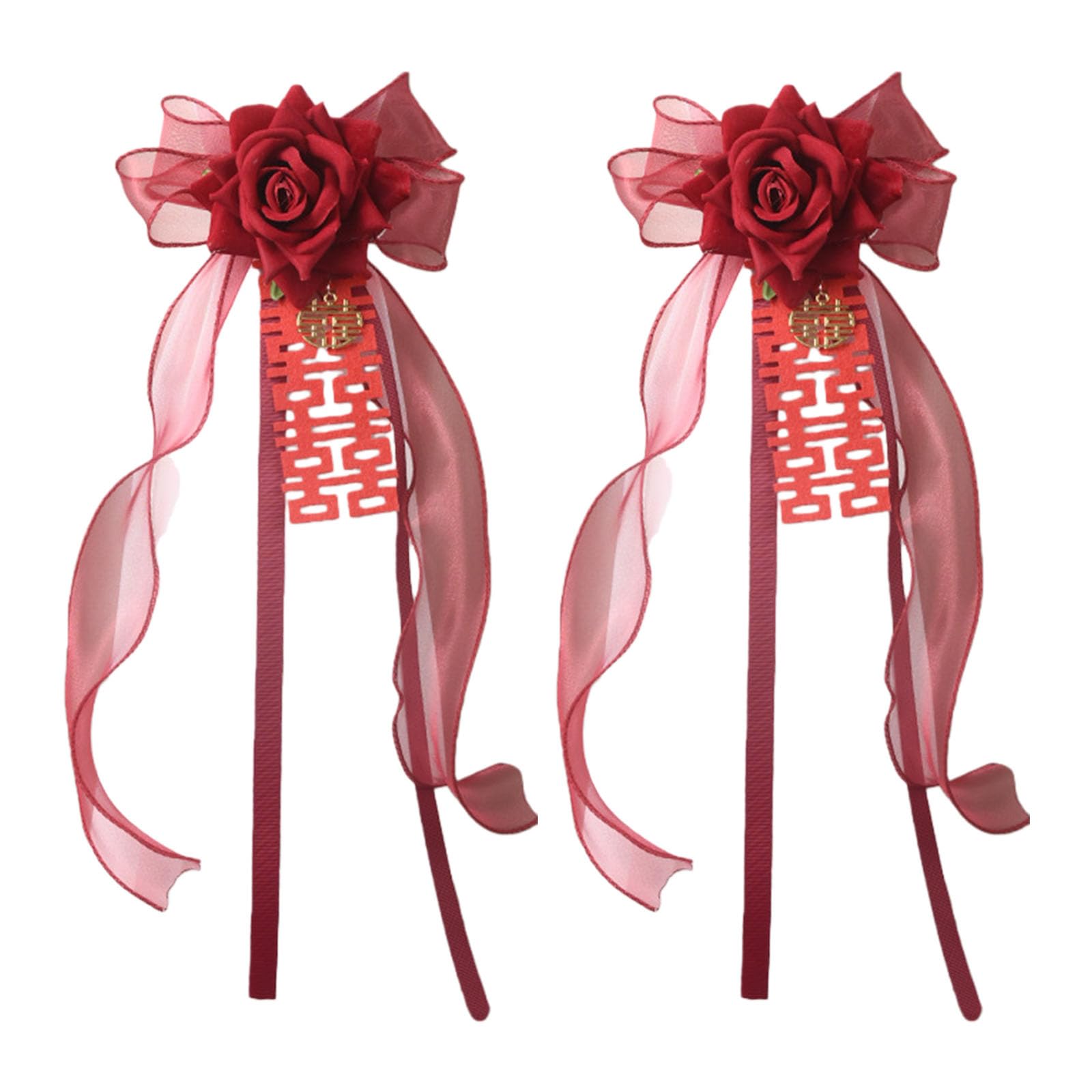 Buxuaaaa Curtain Holdbacks for Wedding Party Decorations Fabric Tiebacks for Drapes Sheers Bridal Curtain Tiebacks