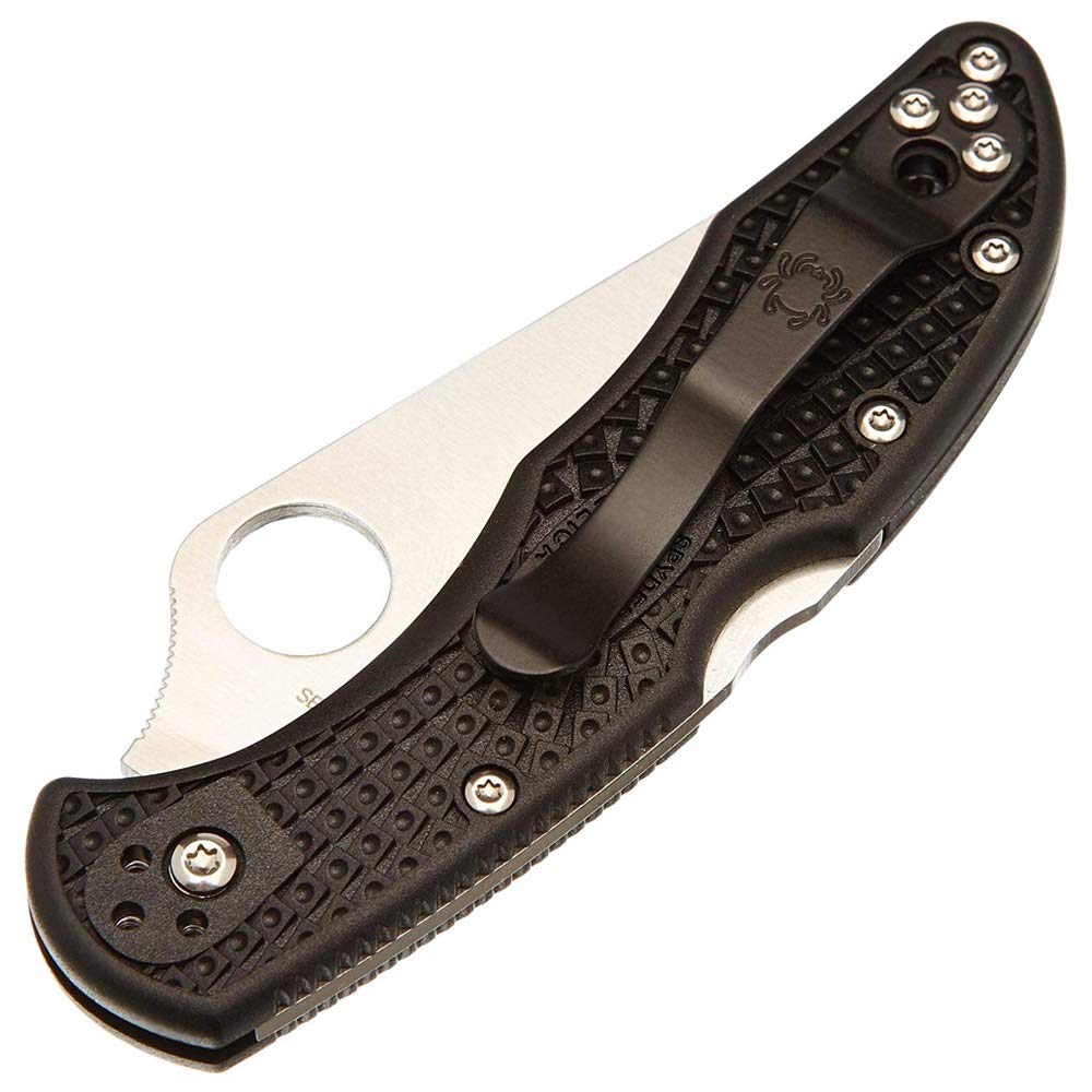 Spyderco Delica 4 Folder 2.88 in Plain Black FRN Handle