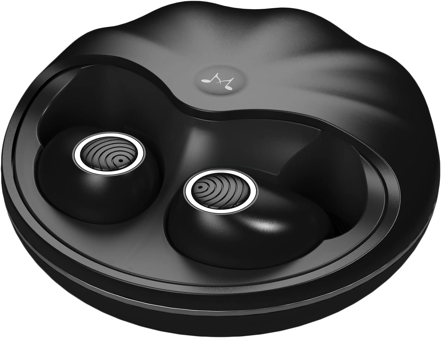 TWS50 G2 True Wireless Earbuds Bluetooth Earphones in Ear HiFi Stereo Headphones IPX6 Waterproof Touch Control Charging Case Black
