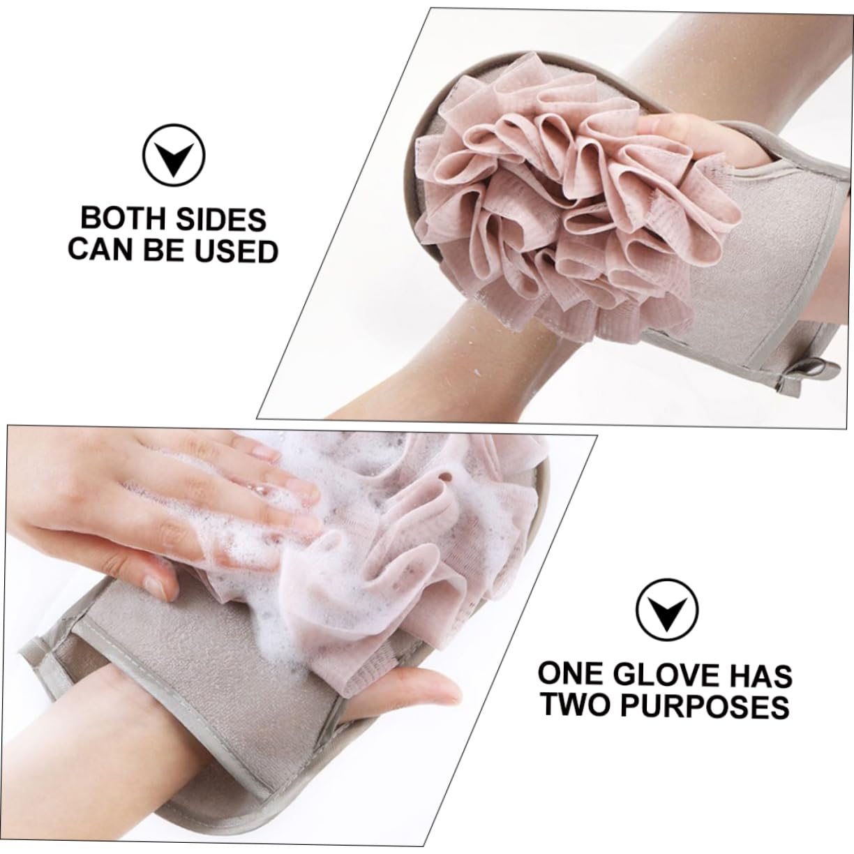 Didiseaon 9pezzi Guanti Esfolianti Per Doccia Design Doppia Faccia Per Rimuovere e Morta Spugne Per Bagno Colorate e Morbide