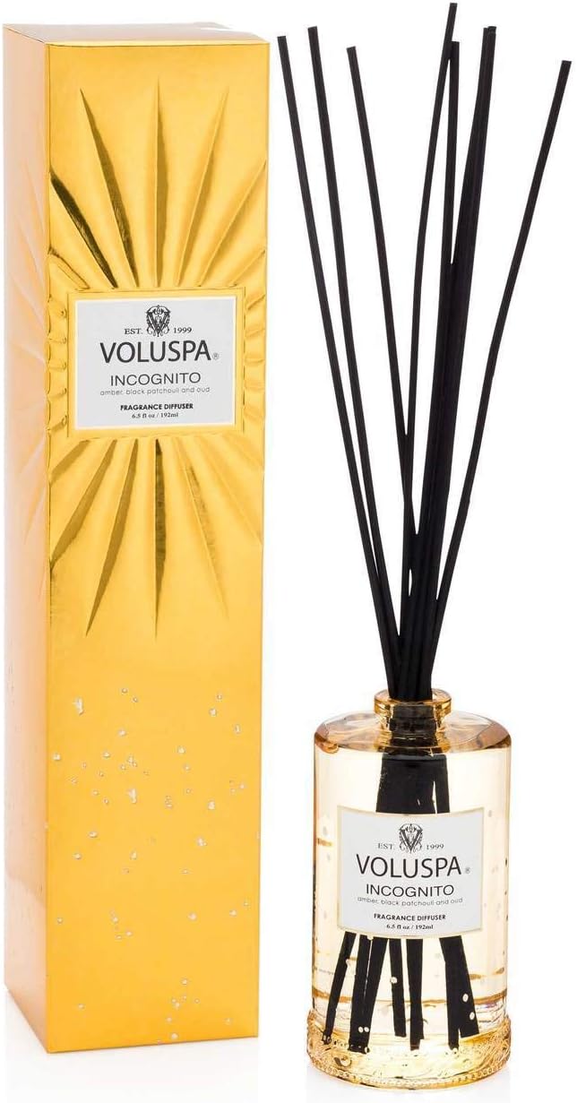 Voluspa Vermeil 6.5oz Oil and Ratan Reed Diffuser Incognito