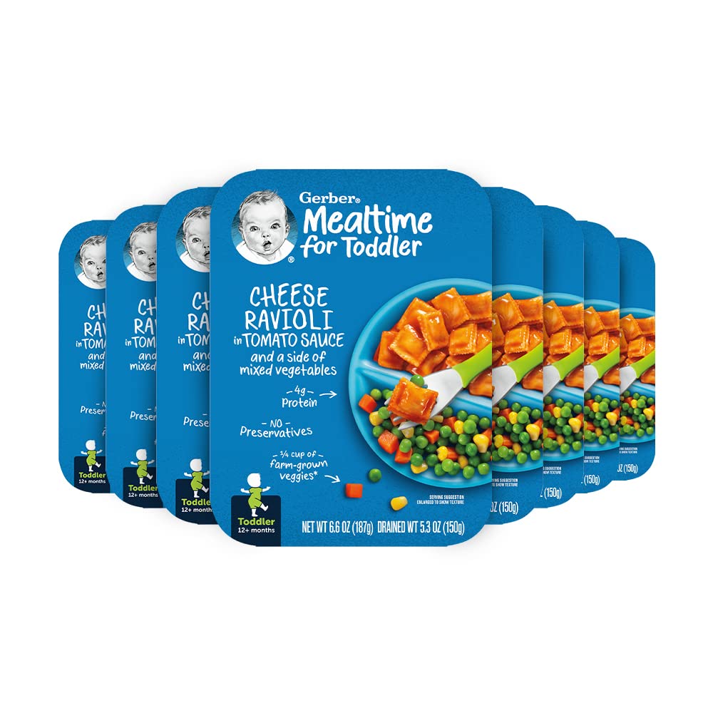 Gerber Graduates Cheese Ravioli In Tomato Sauce With Mixed