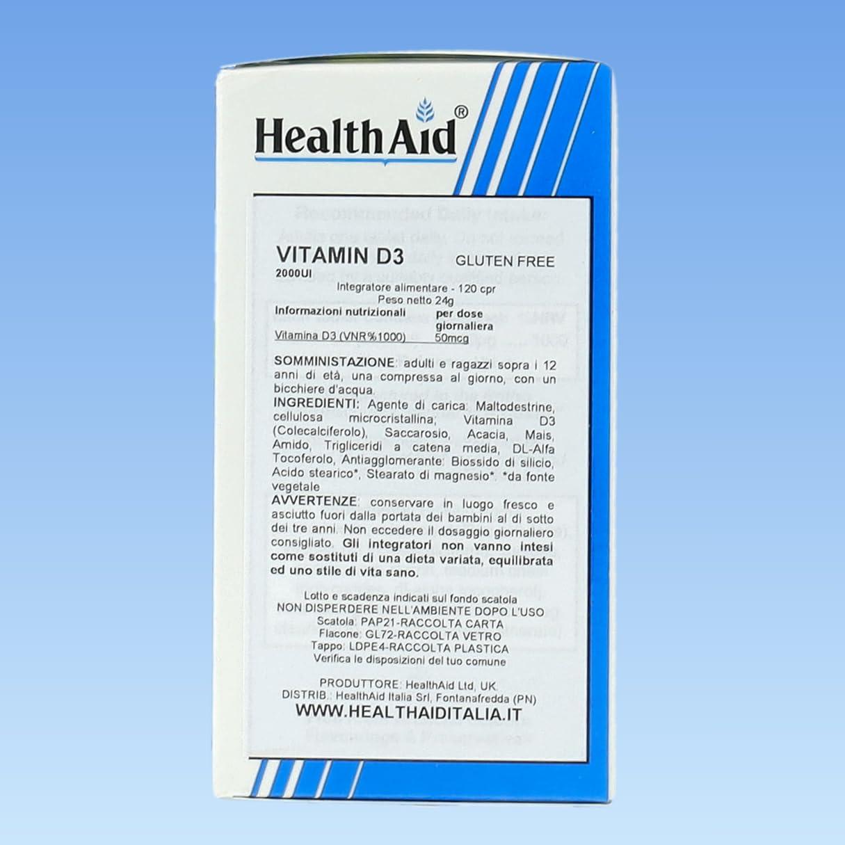 Vitamin D3 2000iu 120's